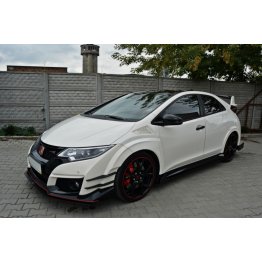 Рассекатели на передний бампер на Honda Civic IX Type R